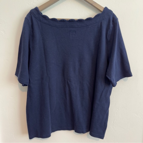 Kim Rogers Perfectly Soft Scalloped Neck T Shirt Bundle P/XXL - Picture 3 of 9